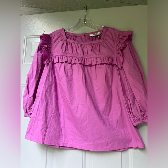 Crosby by Mollie Burch MAE TOP Pink Size Medium - Picture 2 of 12